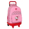 Mokyklinė kuprinė su ratukais Hello Kitty Rožinė 33 x 45 x 22 cm