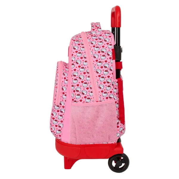 Mokyklinė kuprinė su ratukais Hello Kitty Rožinė 33 x 45 x 22 cm