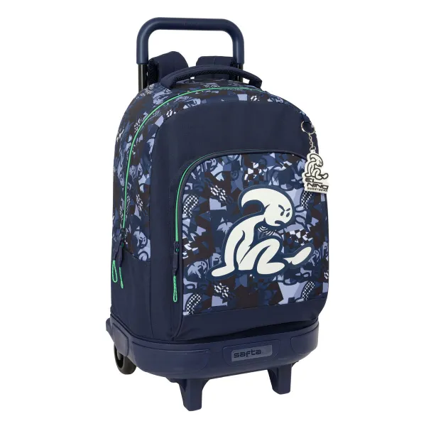 Mokyklinė kuprinė su ratukais El Niño Navy Tamsiai mėlyna 33 x 45 x 22 cm