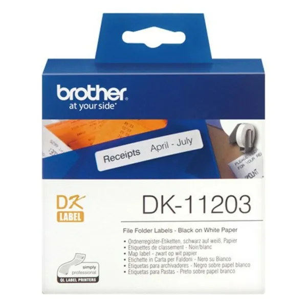 Laminated Tape for Labelling Machines Brother DK11203 White