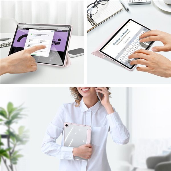 Case Dux Ducis Toby Samsung X210/X215/X216 Tab A9 Plus 11.0/X230/X235/X236 Tab A11 Plus 11.0 pink