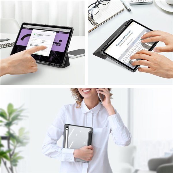 Case Dux Ducis Toby Samsung X520/X526 Tab S10 FE/X710/X716 Tab S9/X510/X516 Tab S9 FE black
