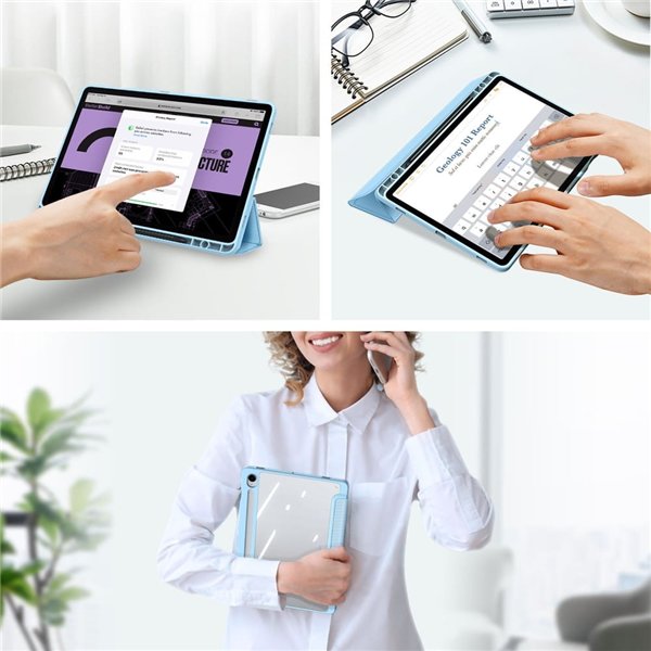 Case Dux Ducis Toby Samsung X520/X526 Tab S10 FE/X710/X716 Tab S9/X510/X516 Tab S9 FE blue