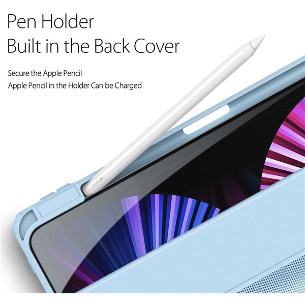 Case Dux Ducis Toby Samsung X800/X806 Tab S8 Plus/T730/T736B Tab S7 FE 2021/ T970/T976B TAB S7 Plus 12.4 blue