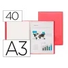 Папка Liderpapel EC51 Красный A3