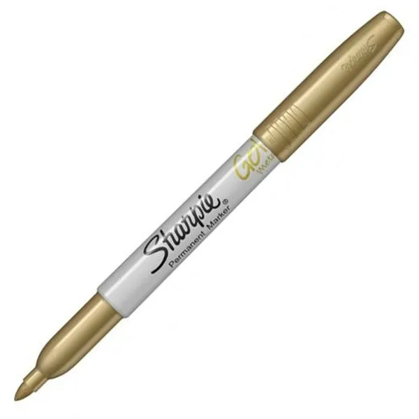 Постоянный маркер Sharpie METALLIC Золото 1,4 mm (4 штук)