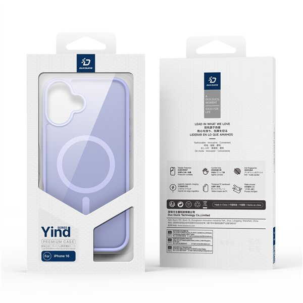 Dėklas Dux Ducis Yind Apple iPhone 16 pilkas