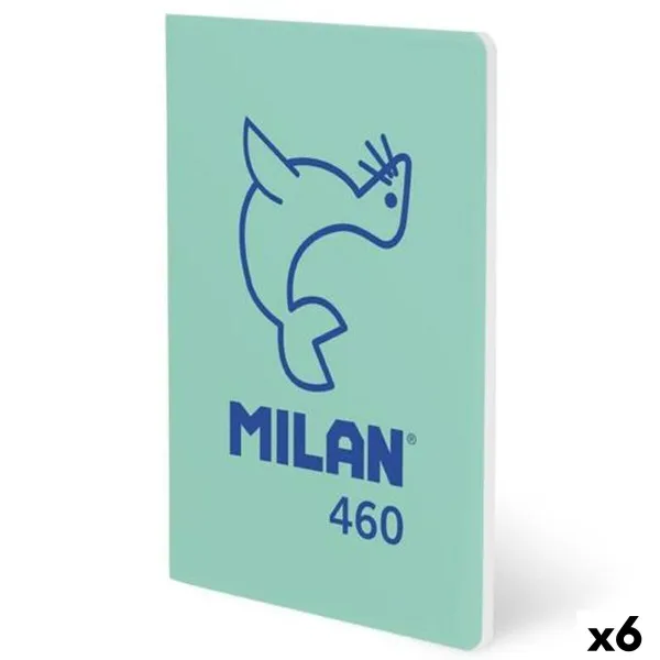 Piezīmju Grāmata Milan Zaļš A5 24  Loksnes (6 gb.)