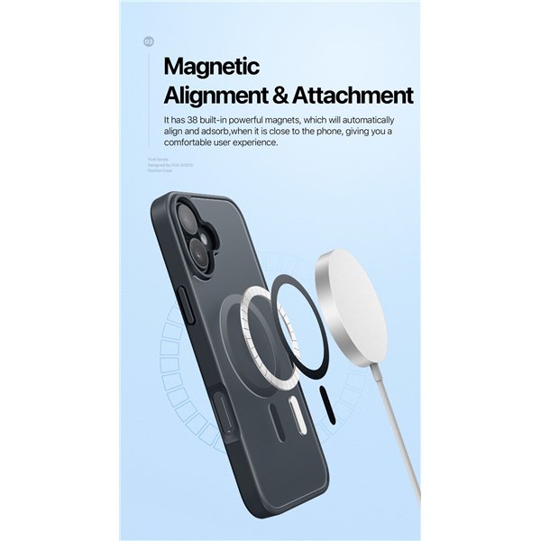 Dėklas Dux Ducis Yind Apple iPhone 16 Plus pilkas