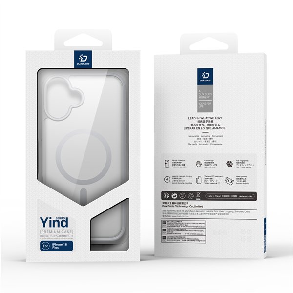 Dėklas Dux Ducis Yind Apple iPhone 16 Plus pilkas