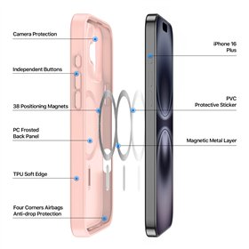 Dėklas Dux Ducis Yind Apple iPhone 16 Plus violetinis