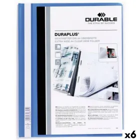 Папка Durable DURAPLUS Синий Прозрачный A4 25 Предметы (6 штук)