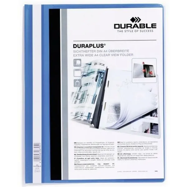 Папка Durable DURAPLUS Синий Прозрачный A4 25 Предметы (6 штук)