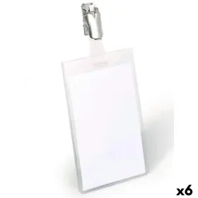 ID card holder Durable Transparent Plastic 9 x 6 cm 25 Pieces (6 Units)
