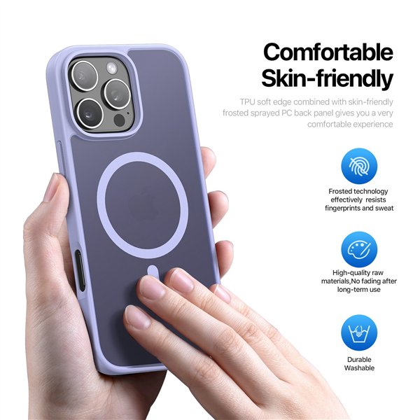 Dėklas Dux Ducis Yind Apple iPhone 16 Pro violetinis