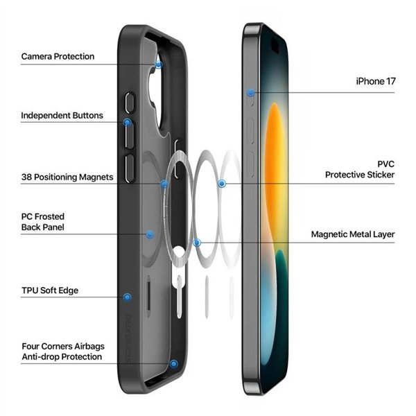 Case Dux Ducis Yind Apple iPhone 17 black