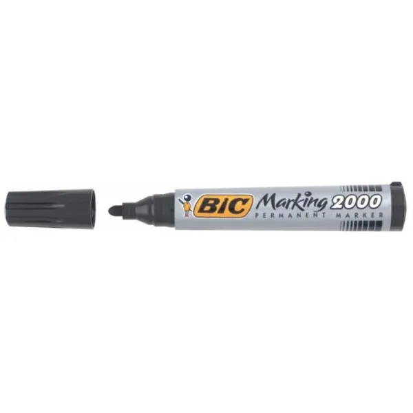 Permanent marker Bic Marking 2000 Black (12 Units)