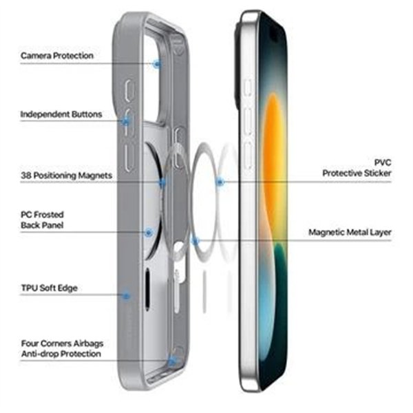 Case Dux Ducis Yind Apple iPhone 17 Pro grey