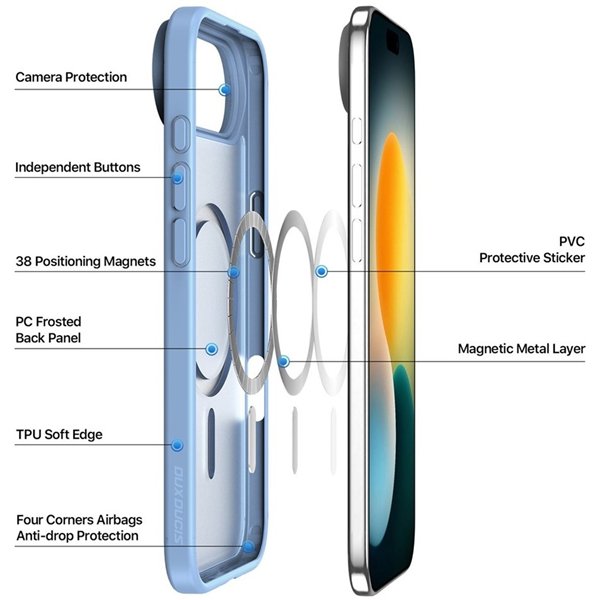 Dėklas Dux Ducis Yind Apple iPhone Air mėlynas