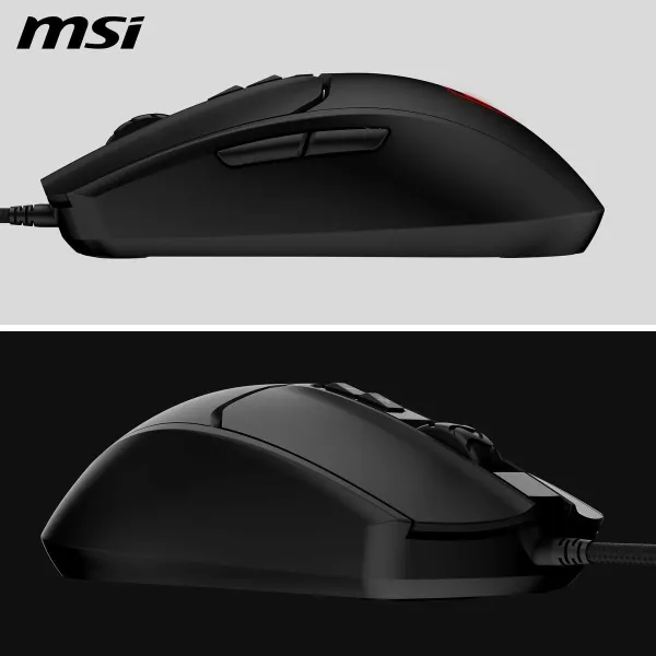 Žaidimų pelė MSI FORGE GM100 Juoda 6400 dpi