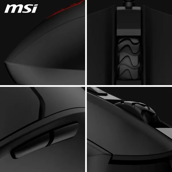 Žaidimų pelė MSI FORGE GM100 Juoda 6400 dpi