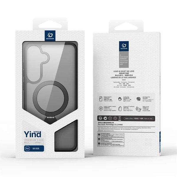 Case Dux Ducis Yind With Magnetic Stand for Samsung S936 S25 Plus black