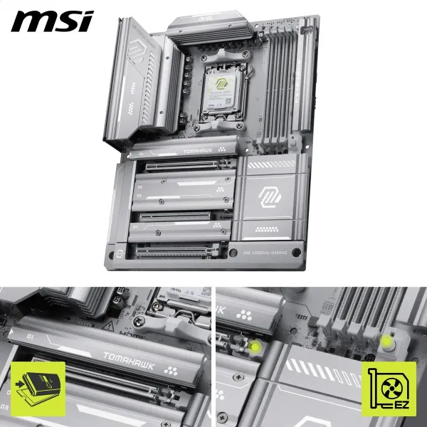 Pagrindinė plokštė MSI MAG X870E TOMAHAWK MAX WIFI PZ AMD X870E AMD AM5