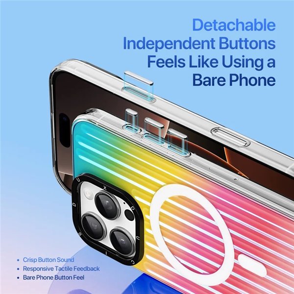 Case Dux Ducis Zest Apple iPhone 16 Pro Max Gradient Rainbow