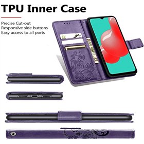 Case Flower Book Samsung A145 A14 4G/A146 A14 5G violet