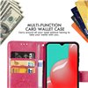 Case Flower Book Samsung A165 A16 4G/A166 A16 5G rose-red
