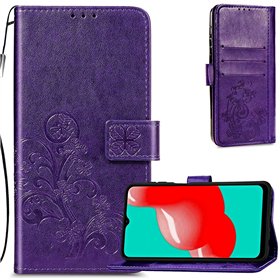 Case Flower Book Samsung A165 A16 4G/A166 A16 5G violet