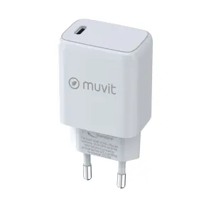 Sieninis įkroviklis Muvit MCACC0014 Balta 30 W
