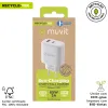 Sieninis įkroviklis Muvit for Change MCD320 Balta 18 W