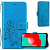 Case Flower Book Samsung A556 A55 5G blue