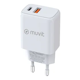 Sieninis įkroviklis Muvit for Change MC-215 Balta 18 W 25 W