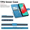 Case Flower Book Samsung A566 A56 5G blue