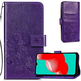 Case Flower Book Samsung A566 A56 5G violet