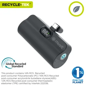 Powerbank Muvit for Change DP53D-R-PD Juoda 5000 mAh