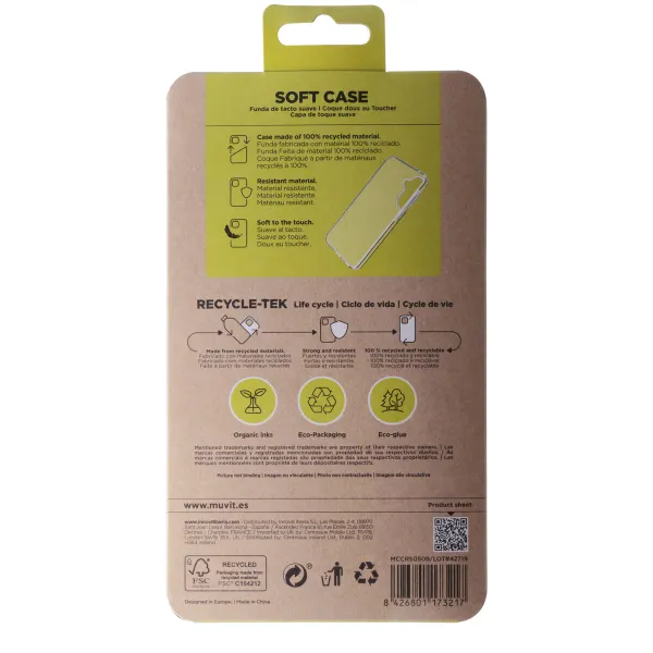 Mobile cover Muvit for Change Galaxy A35 5G Samsung Galaxy A34 5G