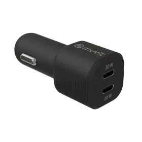 Car Charger Muvit for Change Black