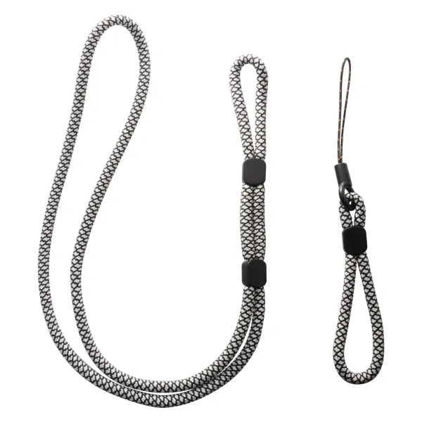 Mobile Phone Lanyard Muvit for Change Black White