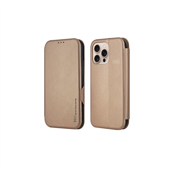 Dėklas HDD Classic Wallet Case Samsung A165 A16 4G/A166 A16 5G auksinis