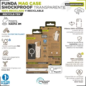 Puhelinsuoja Muvit for Change iPhone 15 Pro Max Clear Magneettinen