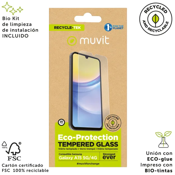 Matkapuhelimen näytönsuoja Muvit for Change Galaxy A15 4G/5G