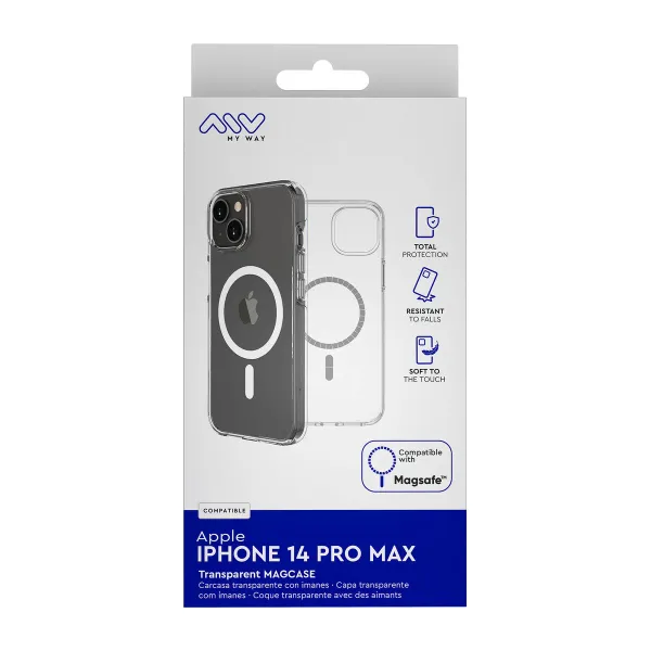 Pārvietojams Pārsegs Myway iPhone 14 Pro Max Caurspīdīgs Magnētisks