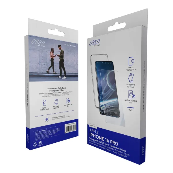 Mobilā Telefona Vāciņš un Aizsargierīce Myway iPhone 14 Pro