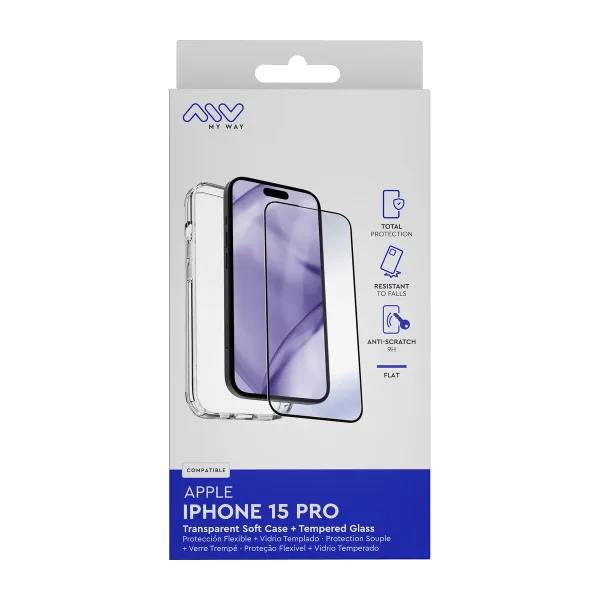 Mobilā Telefona Vāciņš un Aizsargierīce Myway iPhone 15 Pro
