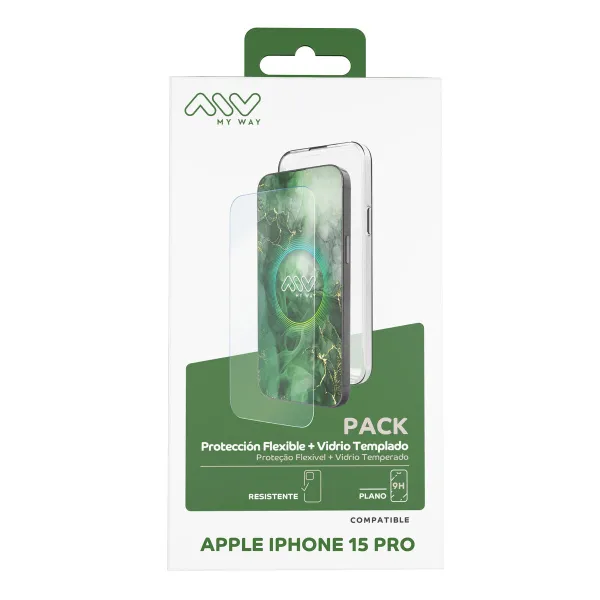 Mobilā Telefona Vāciņš un Aizsargierīce Myway iPhone 15 Pro