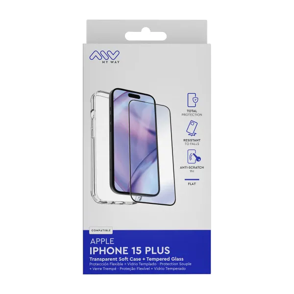Mobilā Telefona Vāciņš un Aizsargierīce Myway iPhone 15 Plus
