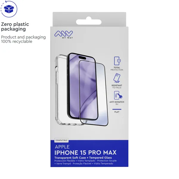 Mobilā Telefona Vāciņš un Aizsargierīce Myway iPhone 15 Pro Max